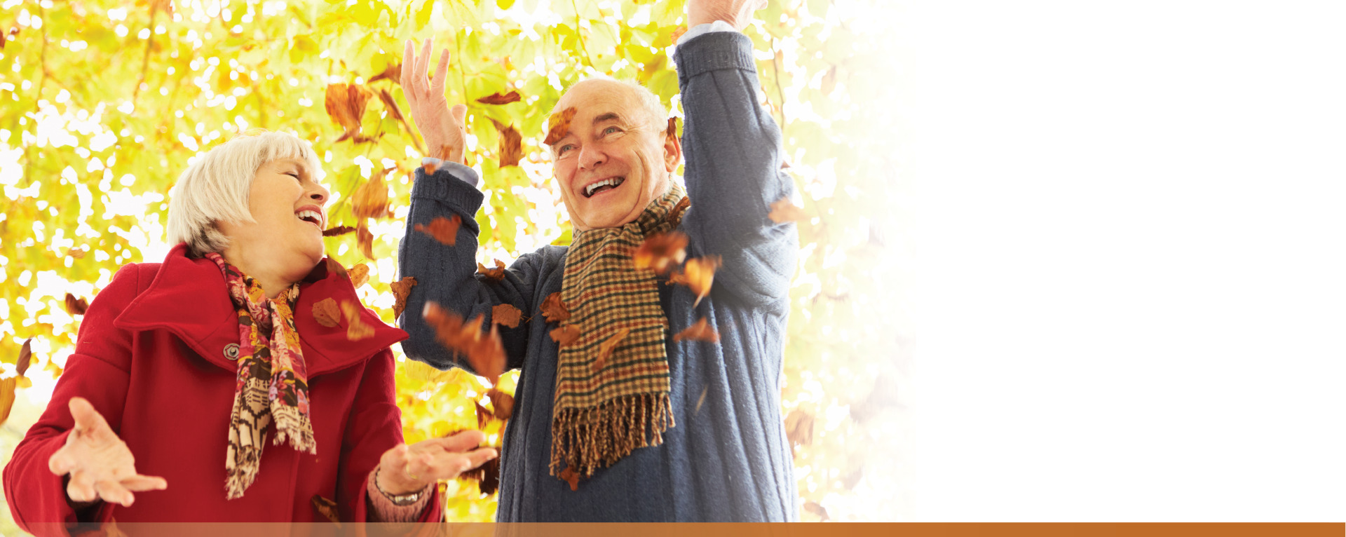 couple celebrating fall