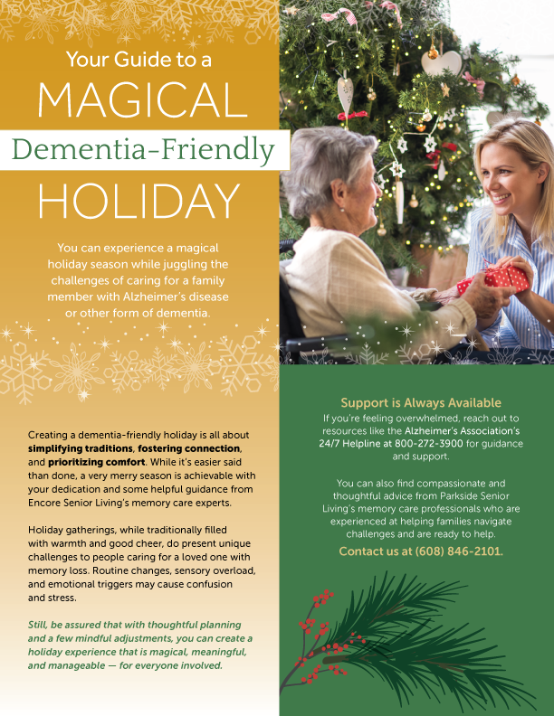 Dementia-friendly Holiday tip sheet
